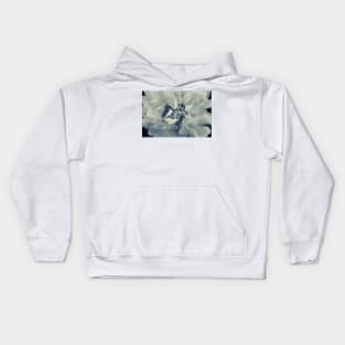 Peony Portrait Monotone Kids Hoodie